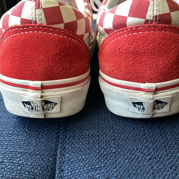 VANS Off The Wall Red/White Checkered Skate Shoes (Size 6.5 Men’s/8 Women’s) - Picture 2 of 5